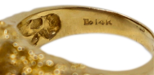 Elvis Presley's Diamond & Garnet Ring -- Includes COA From the Elvis Presley Museum